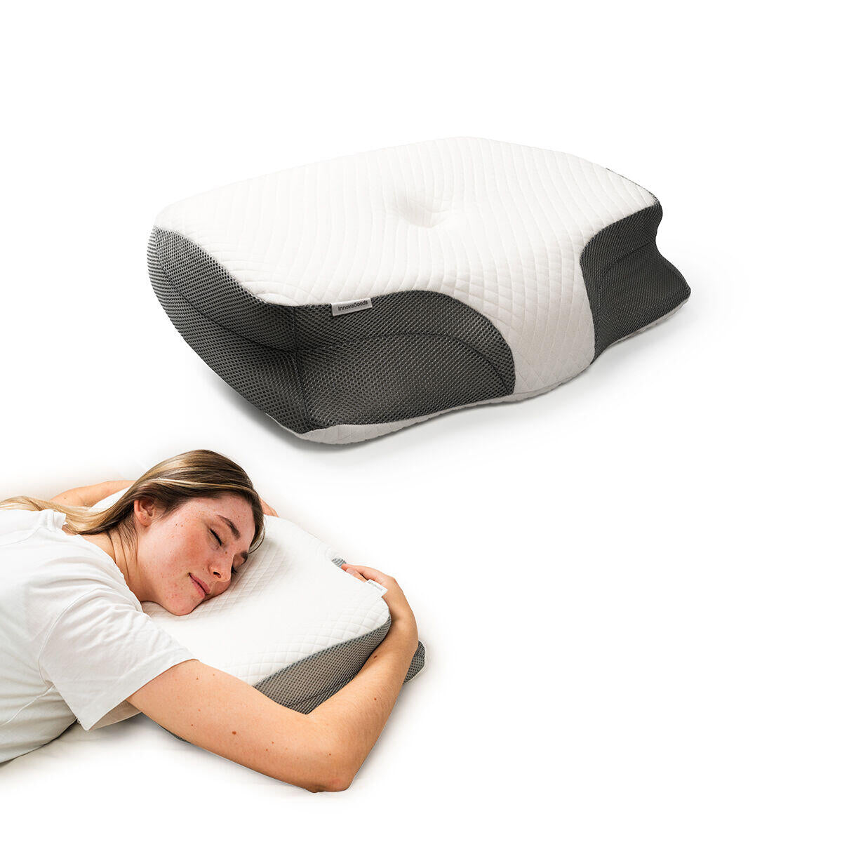 Almohada Cervical Ergonómica 3 en 1 – Descanso y Comodidad Total